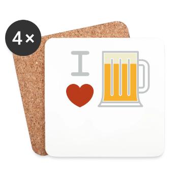 Beer Sayings Festival Après Ski Party Mallorca - Coasters (set of 4) - white - Front