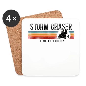 Storm Chaser Hurricane Meteorology - Coasters (set of 4) - white - Front