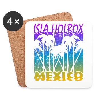 Isla Holbox Mexico - Untersetzer (4er-Set) - Weiß - Vorne