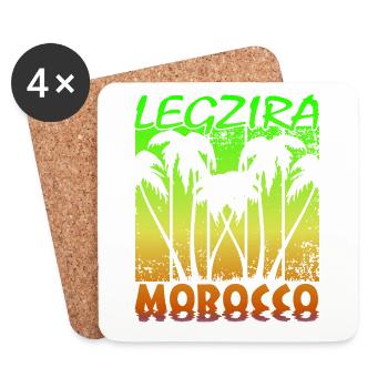 Legzira Morocco - Untersetzer (4er-Set) - Weiß - Vorne