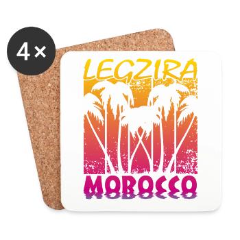 Legzira Morocco - Untersetzer (4er-Set) - Weiß - Vorne