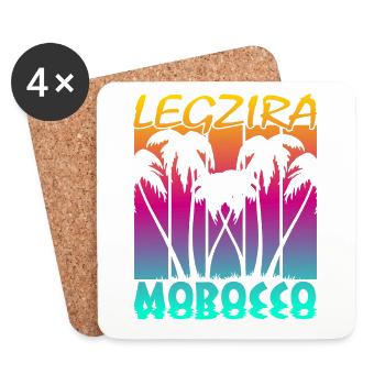Legzira Morocco - Untersetzer (4er-Set) - Weiß - Vorne