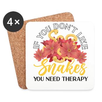 Snake Serpent If You Don't Like - Coasters (set of 4) - white - Front