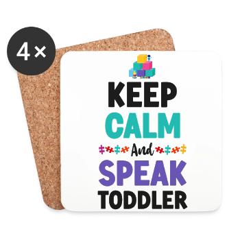 Childcare Daycare Provider Teacher - Coasters (set of 4) - white - Front