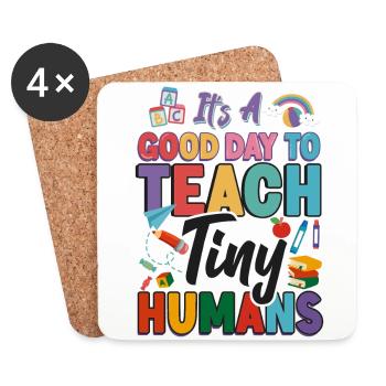 Childcare Daycare Provider Teacher - Coasters (set of 4) - white - Front
