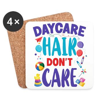 Childcare Daycare Provider Teacher - Coasters (set of 4) - white - Front