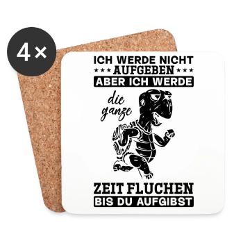 Outdoor Trekking Mountain Hiking Schildkröten - Untersetzer (4er-Set) - Weiß - Vorne