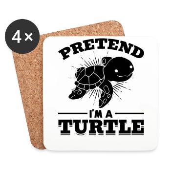 Pretend to me, I am a lover of - Coasters (set of 4) - white - Front