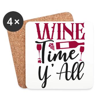 Sommelier Wine Drinking Tasting - Untersetzer (4er-Set) - Weiß - Vorne
