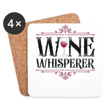 Sommelier Wine Drinking Tasting - Untersetzer (4er-Set) - Weiß - Vorne