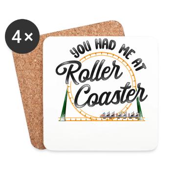 Roller Coaster Girl Vintage You - Dessous de verre (lot de 4) - blanc - Devant