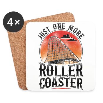 Roller Coaster Vintage Just One - Untersetzer (4er-Set) - Weiß - Vorne
