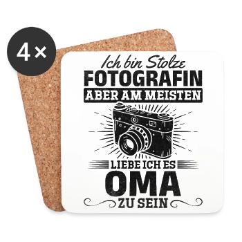 Fotografie Stolzer Fotograf I Love Most Is Being - Untersetzer (4er-Set) - Weiß - Vorne