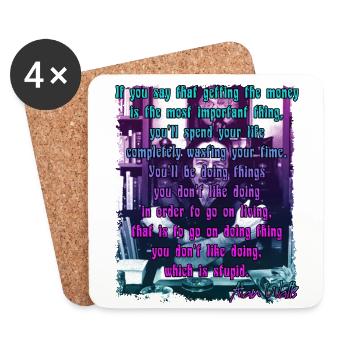 Eastern Philosophy Quotes Zen Buddhism - Coasters (set of 4) - white - Front