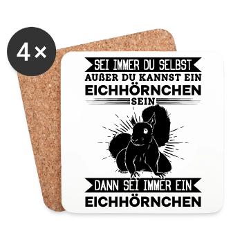 Sei immer du selbst außer du kannst ein - Untersetzer (4er-Set) - Weiß - Vorne