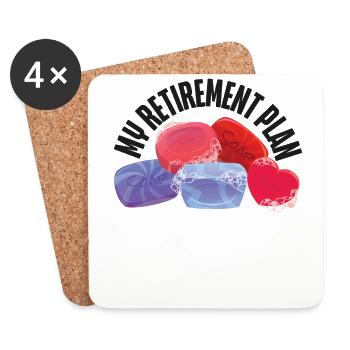 Soap Making Crafting Retired My - Coasters (set of 4) - white - Front