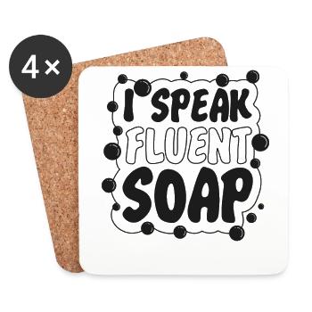 Soap Making Crafting I Speak - Coasters (set of 4) - white - Front
