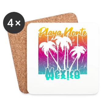Playa Norte Mexico - Untersetzer (4er-Set) - Weiß - Vorne
