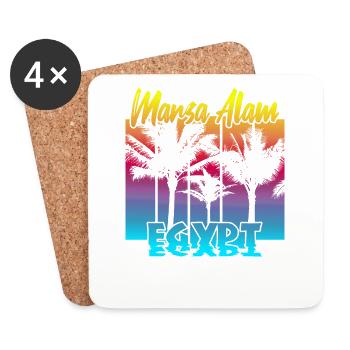 Marsa Alam Egypt - Untersetzer (4er-Set) - Weiß - Vorne