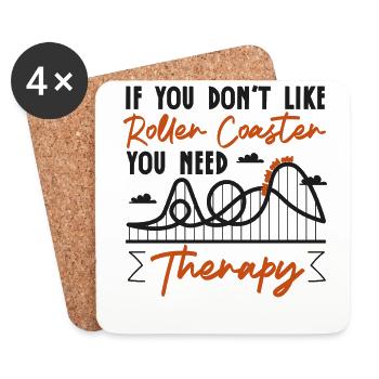 Roller Coaster If You Don't Like - Coasters (set of 4) - white - Front