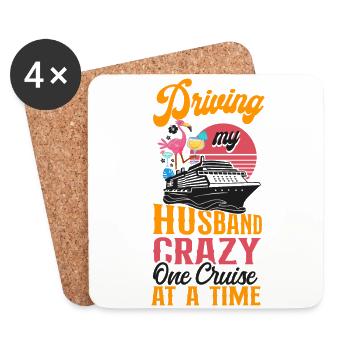 Cruise Ship Vacation Husband Wife - Untersetzer (4er-Set) - Weiß - Vorne