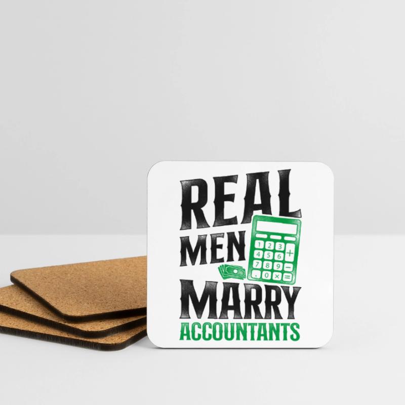 Mariage comptable comptable Dessous de verre (lot de 4)