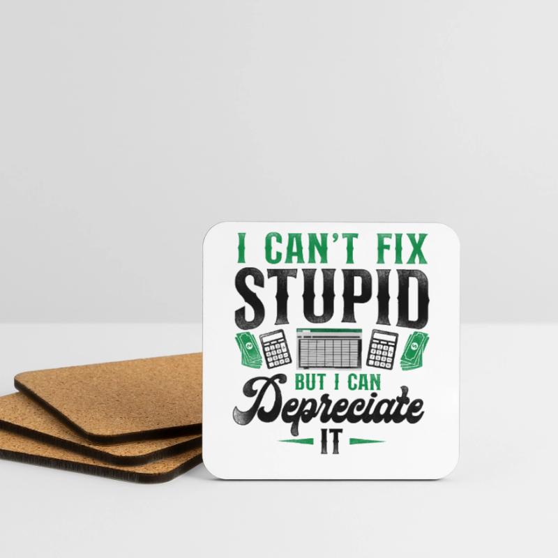 Comptable Comptable Comptable Comptabilité Dessous de verre (lot de 4)