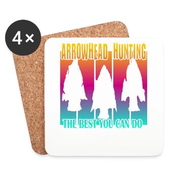 Arrowhead Hunting - Untersetzer (4er-Set) - Weiß - Vorne