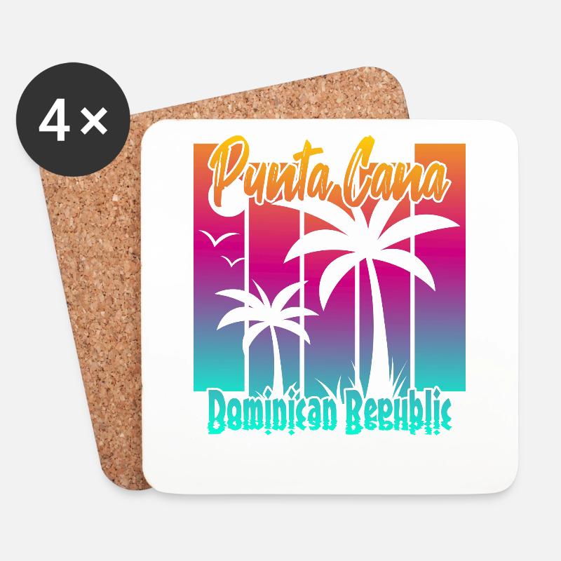 Punta Cana - Untersetzer (4er-Set) - Weiß