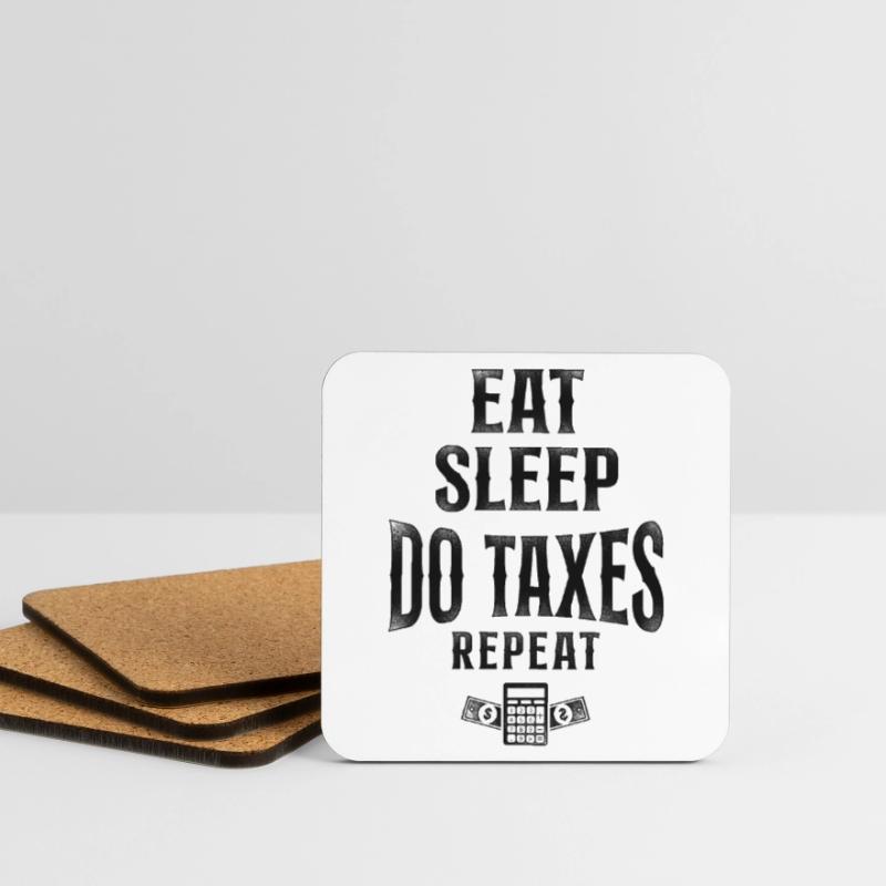 Comptable Comptable Comptable Comptabilité Dessous de verre (lot de 4)