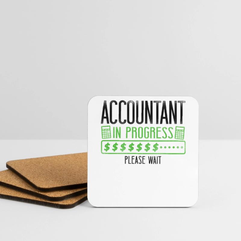 Comptable Comptable Comptable Comptabilité Dessous de verre (lot de 4)