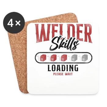 Welder Welding Apprentice Vintage - Coasters (set of 4) - white - Front