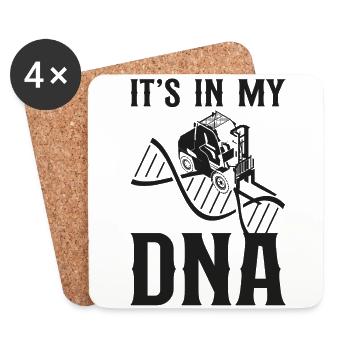 Certified Forklift Truck Operator - Coasters (set of 4) - white - Front