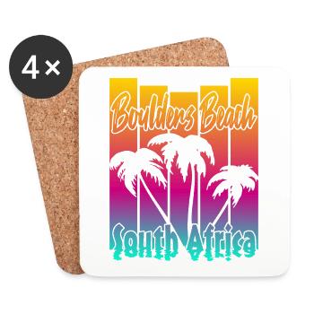 Boulders Beach - Untersetzer (4er-Set) - Weiß - Vorne