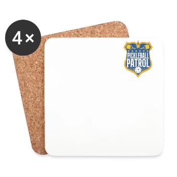 Pickleball Badge Pickleball Patrol - Coasters (set of 4) - white - Front