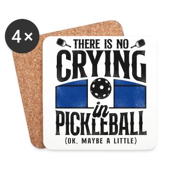Pickleball There Is No Crying In - Coasters (set of 4) - white - Front