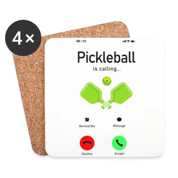 Pickleball Pickleball Is Calling I - Coasters (set of 4) - white - Front
