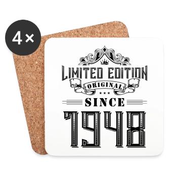 1948 limited edition - Coasters (set of 4) - white - Front