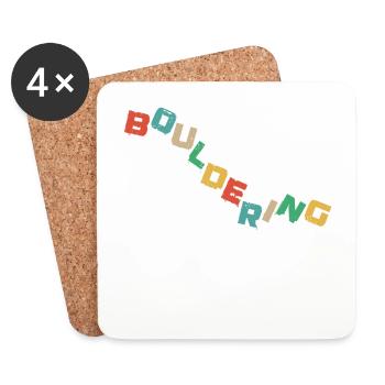 Bouldering, climbing Free climbing Climbing Hall - Coasters (set of 4) - white - Front