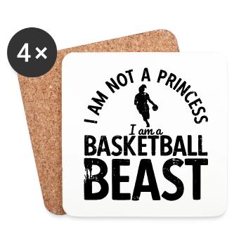 Basketball - Untersetzer (4er-Set) - Weiß - Vorne