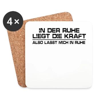 Last mich in ruhe - Untersetzer (4er-Set) - Weiß - Vorne