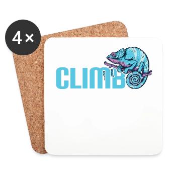 Bouldering, climbing Free climbing Climbing Hall - Coasters (set of 4) - white - Front