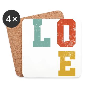 Federball Badminton - Coasters (set of 4) - white - Front