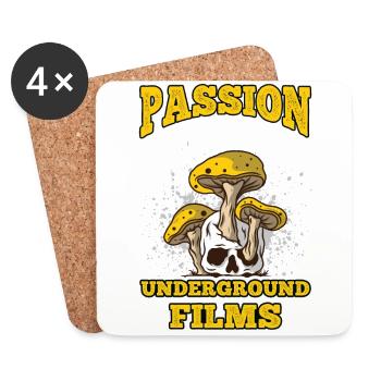 Film underground, Cinéma indépendant, Horreur - Dessous de verre (lot de 4) - blanc - Devant