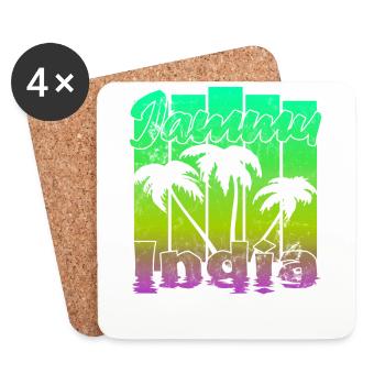 Jammu India Sunset - Coasters (set of 4) - white - Front