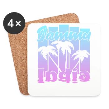 Jammu India Sunset - Coasters (set of 4) - white - Front