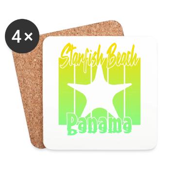 Starfish Beach Panama - Coasters (set of 4) - white - Front