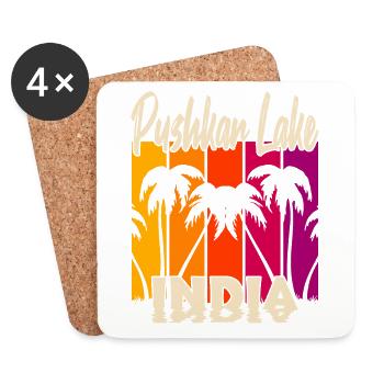 Pushkar Lake India Sunset - Coasters (set of 4) - white - Front