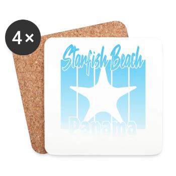 Starfish Beach Panama - Coasters (set of 4) - white - Front
