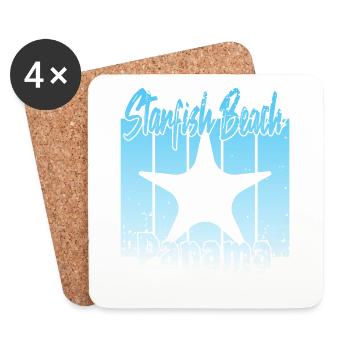 Starfish Beach Panama - Coasters (set of 4) - white - Front